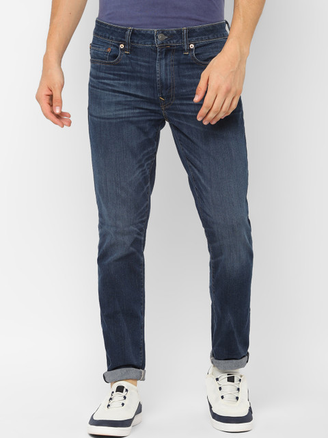 

AMERICAN EAGLE OUTFITTERS Men Blue Slim Fit Mid-Rise Clean Look Jeans