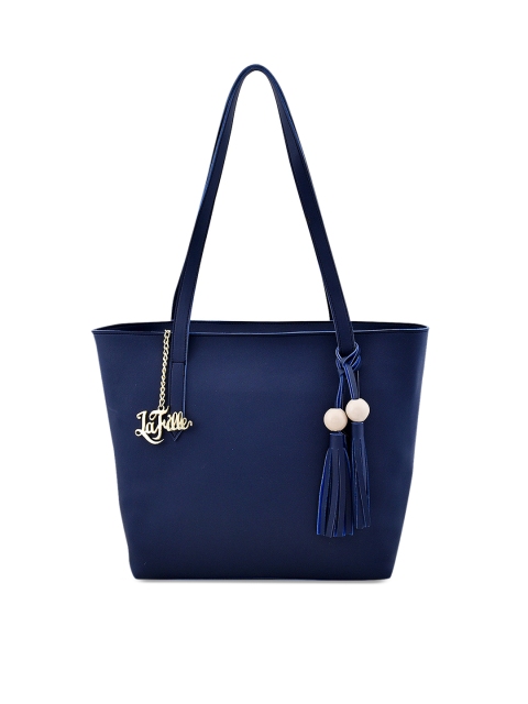 

LaFille Navy Blue Solid Shoulder Bag