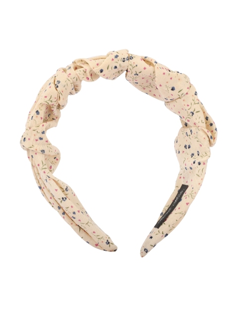 

Bellofox Women Cream-Coloured Printed Hairband
