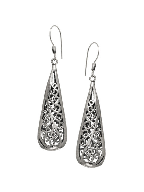 

INDYA Silver-Plated Classic Drop Earrings