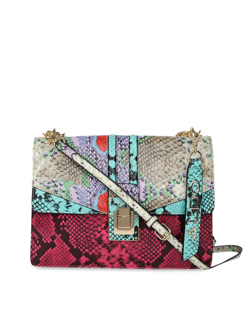 

ALDO Women Multicoloured Textured Messenger Bag, Multi