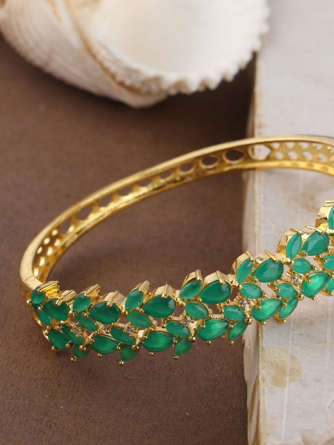 

Bhana Fashion Gold-Plated Brass Handcrafted Kada Bracelet
