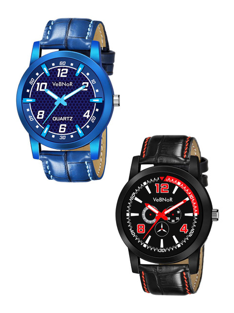

VeBNoR Boys Pack of 2 Multicoloured Analogue Watch, Multi
