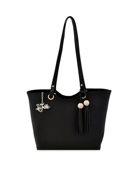

LaFille Black Solid Shoulder Bag