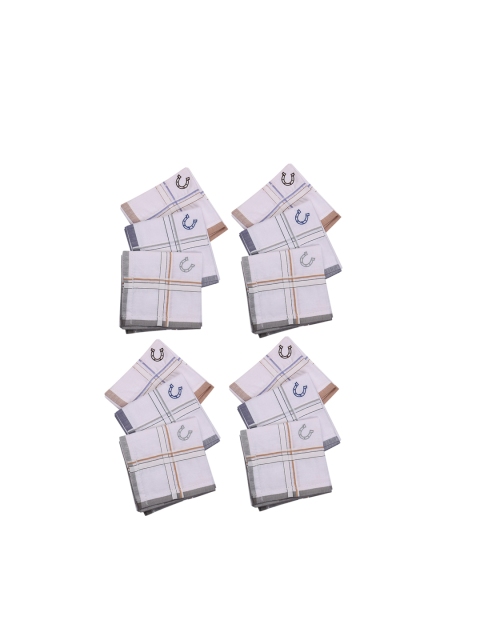 Blacksmith Men Pack Of 12 Handkerchief Accessory Gift Set, White