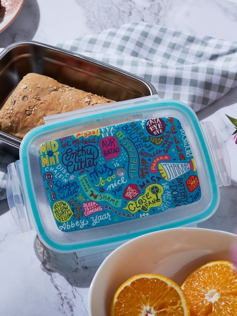 

Chumbak Things Indians Say Stainless Steel Lunch Box - Large, Teal