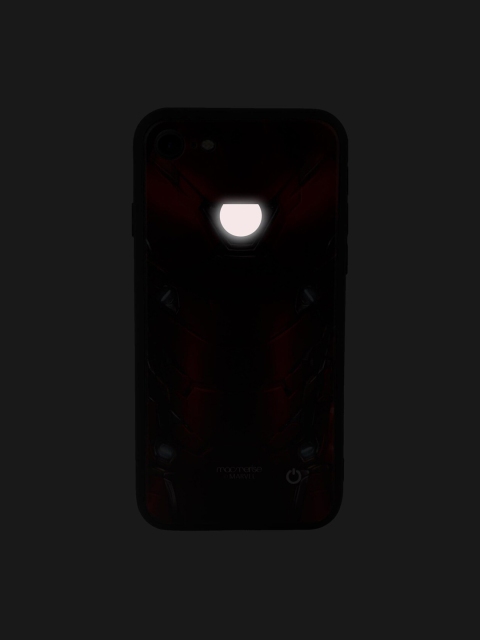 

macmerise Red & Grey Marvel Comics Suit Up Ironman Lumous IPhone 7 Back Case