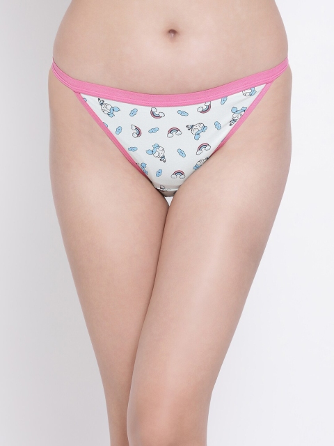 

Clovia Women White & Pink Powerpuff Girls Printed Bikini Briefs PN3169H03XXL