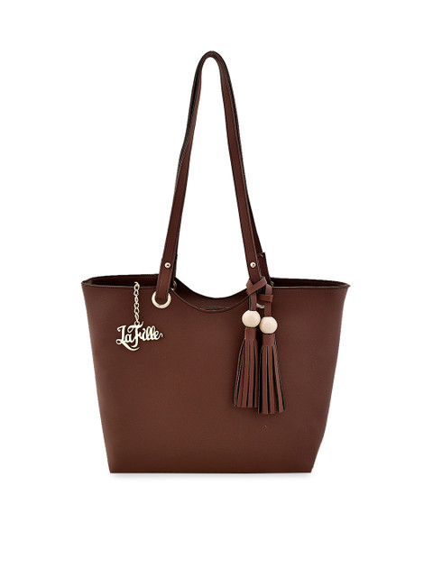 

LaFille Brown Solid Shoulder Bag