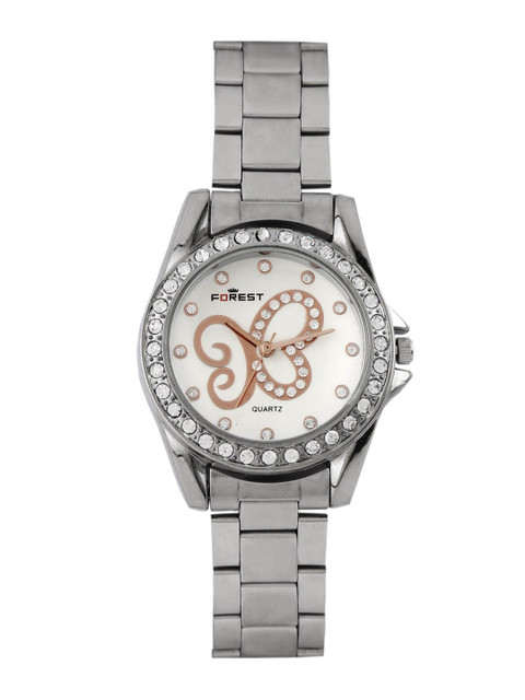 

FOREST Women Silver-Toned & White Analogue Watch FR-20834F04-SL