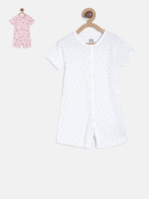 

MINI KLUB Infants Boys Pack Of 2 Rompers, White