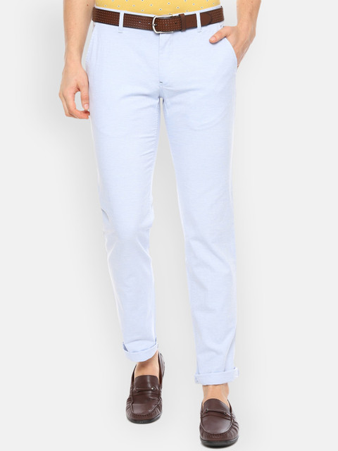 

Louis Philippe Sport Men Blue Slim Fit Solid Regular Trousers