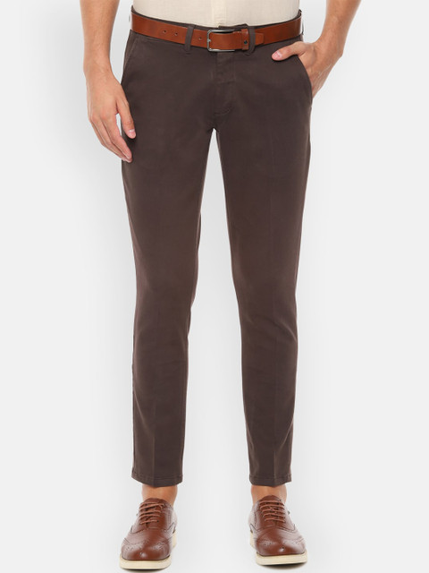 

Louis Philippe Sport Men Brown Slim Fit Solid Regular Trousers