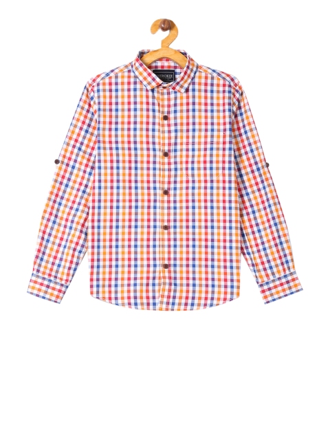 

Cherokee Boys Multicoloured Regular Fit Checked Casual Shirt, Multi