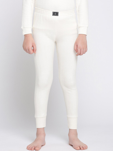 

DIXCY SCOTT Boys Off White Striped Thermal Bottoms