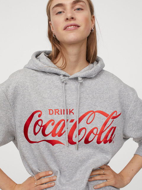 

H&M Women Grey Relaxed Fit Hoodie