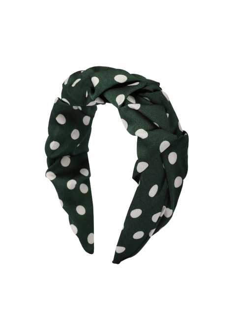 

Bellofox Women Green Polka Dot Print Hairband