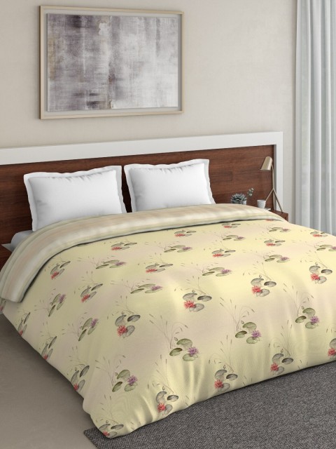 

DDecor Yellow & Red Floral Mild Winter 150 GSM Double Bed Dohar