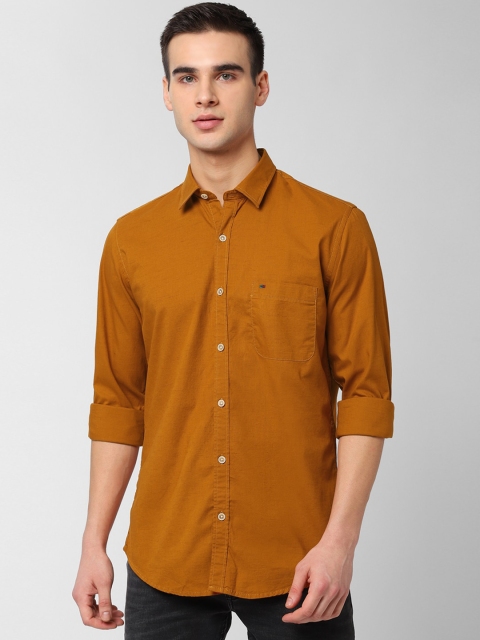 

Peter England Casuals Men Orange Slim Fit Solid Casual Shirt