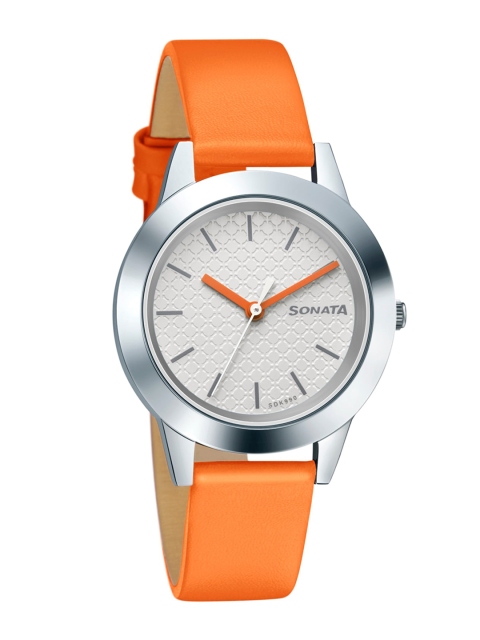 

Sonata Women Splash 2.0 White Analogue Watch 87019SL13