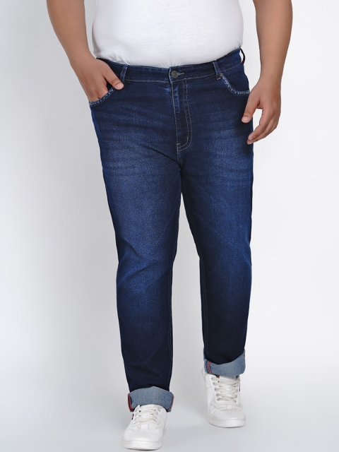 

John Pride Men Blue Regular Fit Mid-Rise Clean Look Stretchable Jeans