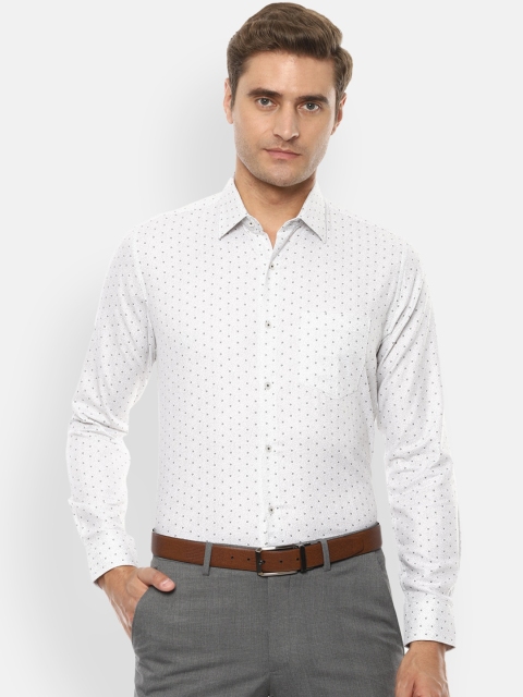 

Van Heusen Men White Regular Fit Printed Formal Shirt