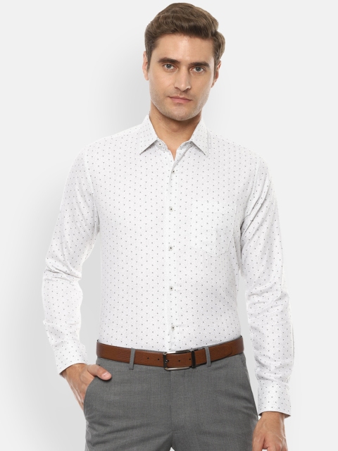 

Van Heusen Men White Regular Fit Printed Formal Shirt