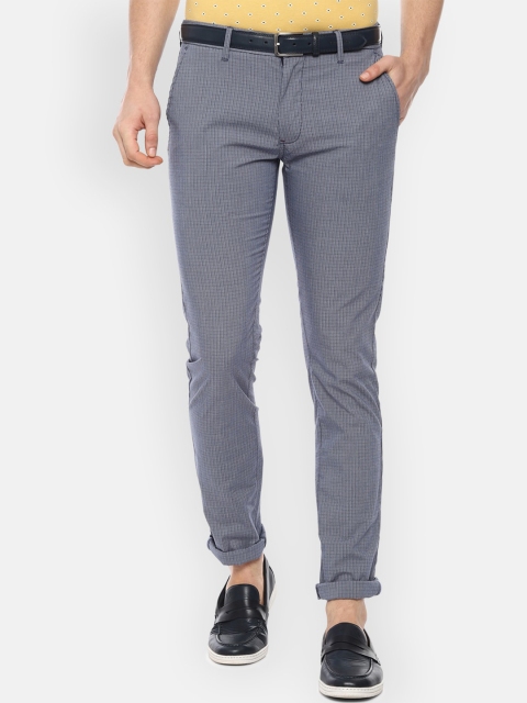

Louis Philippe Sport Men Grey Slim Fit Self Design Regular Trousers
