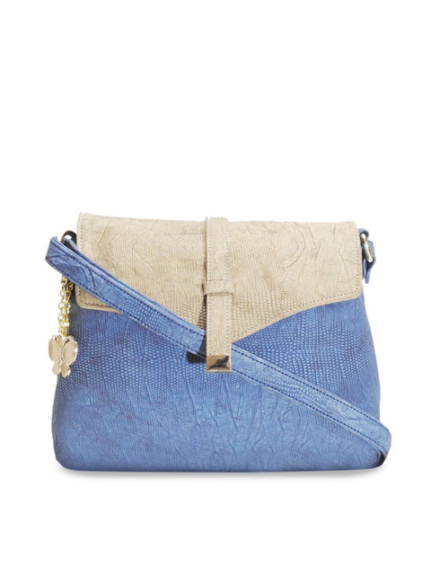 

Butterflies Blue & Beige Colourblocked Sling Bag