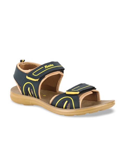 

nestroots Men Blue & Yellow Sports Sandals