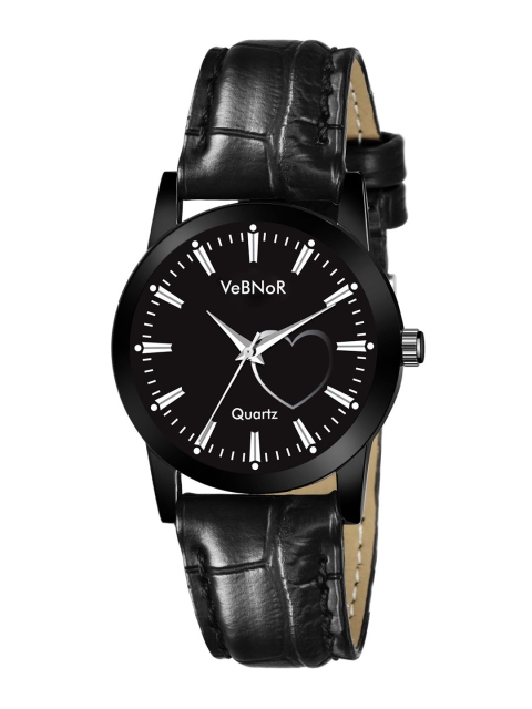 

VeBNoR Girls Black Analogue Watch WT 155