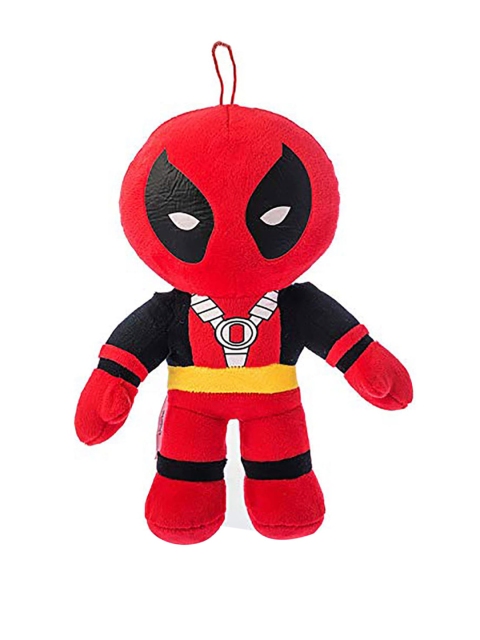

Dimpy Stuff Unisex Kids Superhero Deadpool Stuffed Soft Plush Big Toy, Red