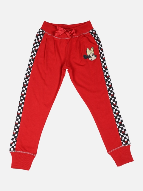 

Kids Ville Mickey & Friends Featured Girls Red Printed Joggers