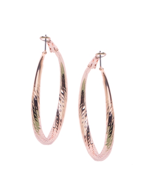 

INDYA Rose Gold-Plated Circular Hoop Earrings