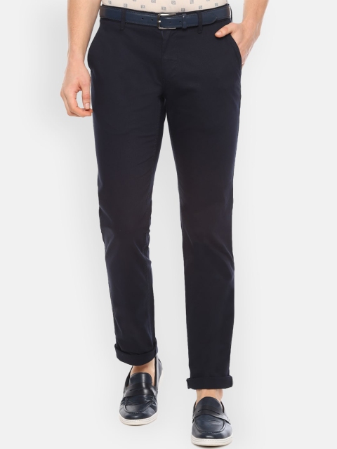

Louis Philippe Sport Men Navy Blue Slim Fit Solid Regular Trousers