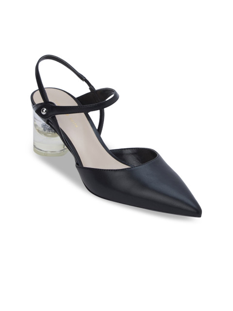 

CHARLES & KEITH Women Black Solid Heels