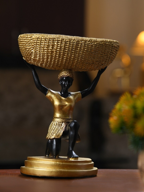 

Dennmarks Gold-Toned & Black Handcrafted Sculpture Showpiece