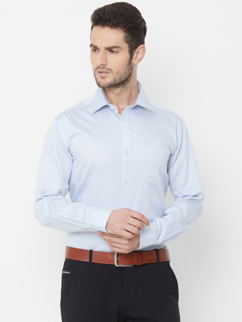 

EQUINOX Men Blue Regular Fit Solid Formal Shirt