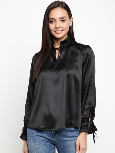 

Mayra Women Black Solid Top