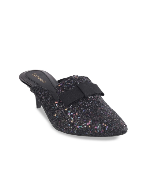 

Catwalk Women Black Embellished Mules