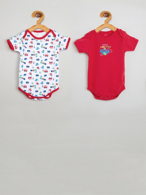 

max Infant Boys Pack Of 2 Printed Bodysuits, Multi