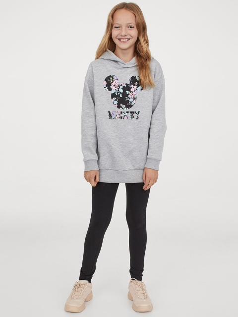 

H&M Girls Grey & Black 2-Piece Printed Set