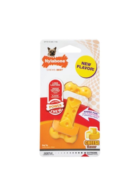 

Nylabone Durachew Cheese Flavour Dog Chew Toy, Yellow