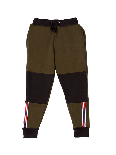 

RAINE AND JAINE Boys Olive Green Joggers