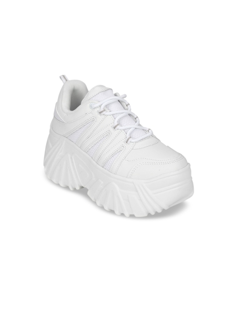 

Truffle Collection Women White Skate Shoes