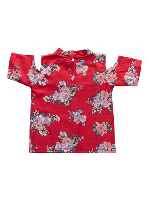 

Kid Studio Girls Red Printed Top