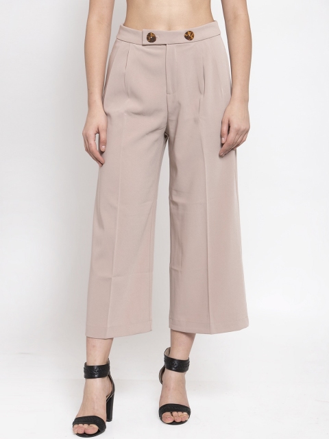 

Global Republic Women Beige Regular Fit Solid Culottes