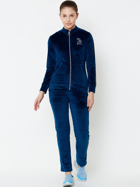 

Sweet Dreams Women Navy Blue Solid Tracksuit