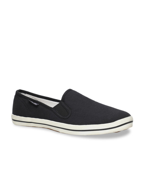 

North Star Men Black Slip-On Sneakers