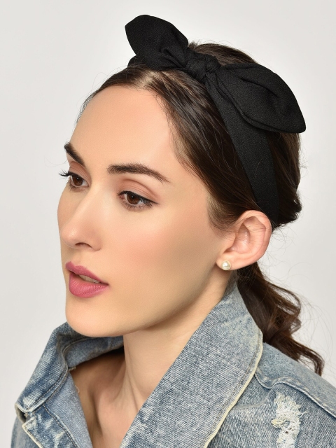 

ToniQ Women Black Bow Hairband